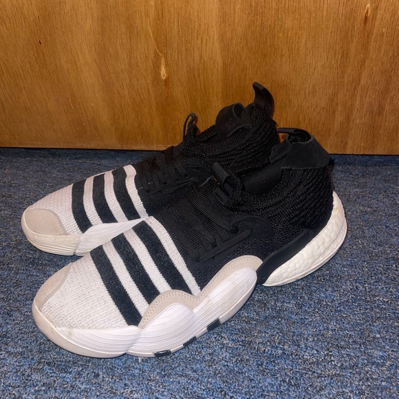 Adidas Black and White Sneakers - Picture 2 of 5
